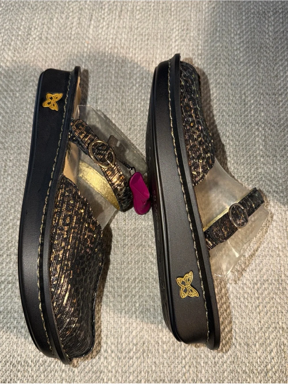 Alegria Tuscany size 9 Wide uS 9W EU 39W Size Leopard Print New In Box Shimmer